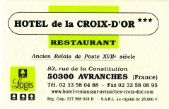 HOTEL LA CROIX D‘OR CLIQUEZ