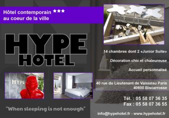 HYPE HOTEL CLIQUEZ pour + d‘infos